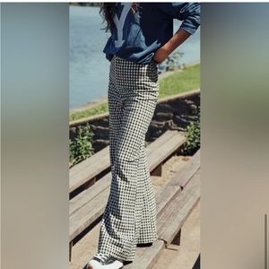 Free people Jules checkered wide leg trousers